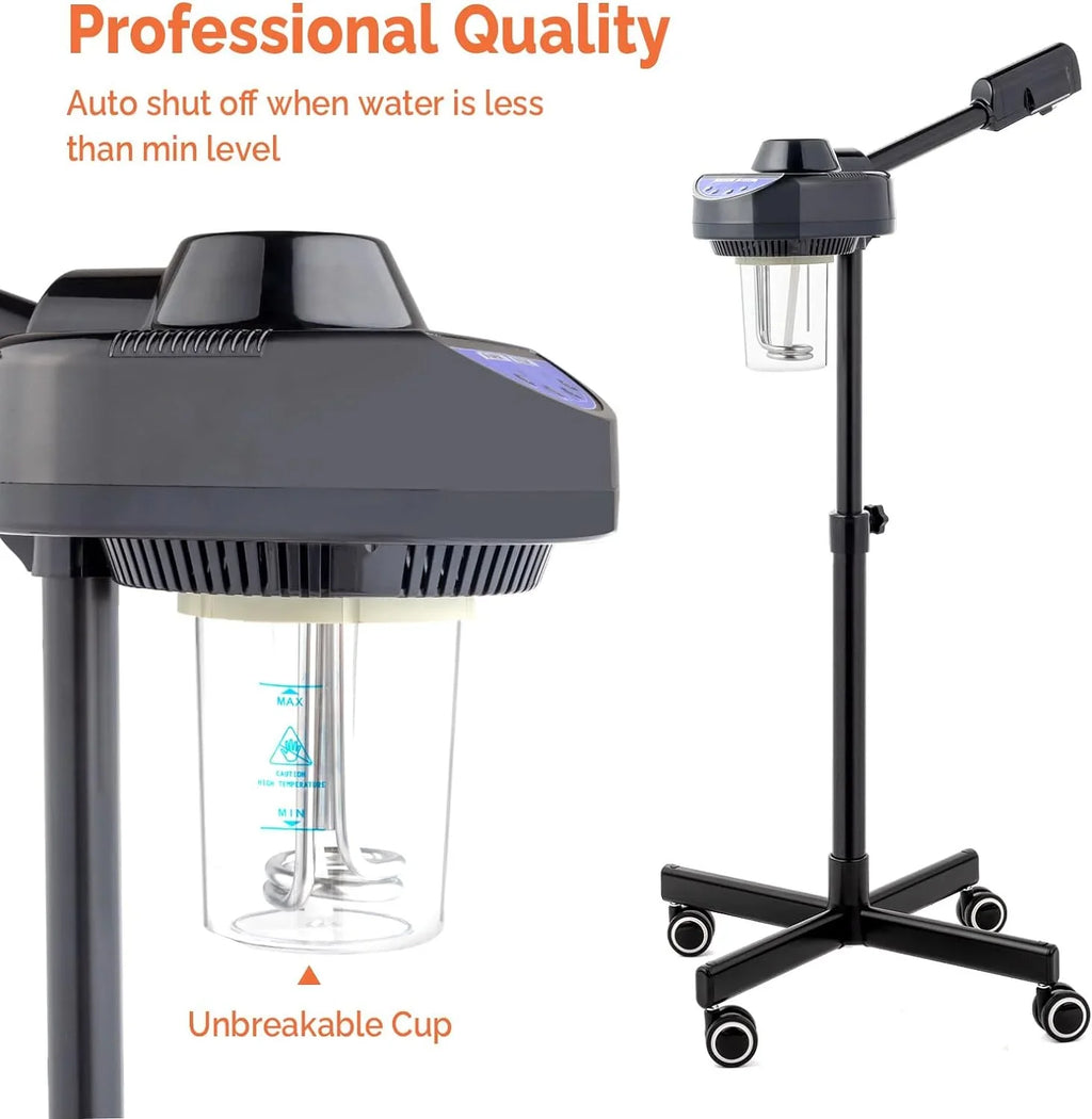 Esthetician Sizeteamer Professional Facial Sizeteamer, Face Sizeteamer with Hot Ozone Mist for Beauty Sizealon Sizepa Home, Rotatable Sizeprayer, Personal Sizekin Care Deep Cleaning