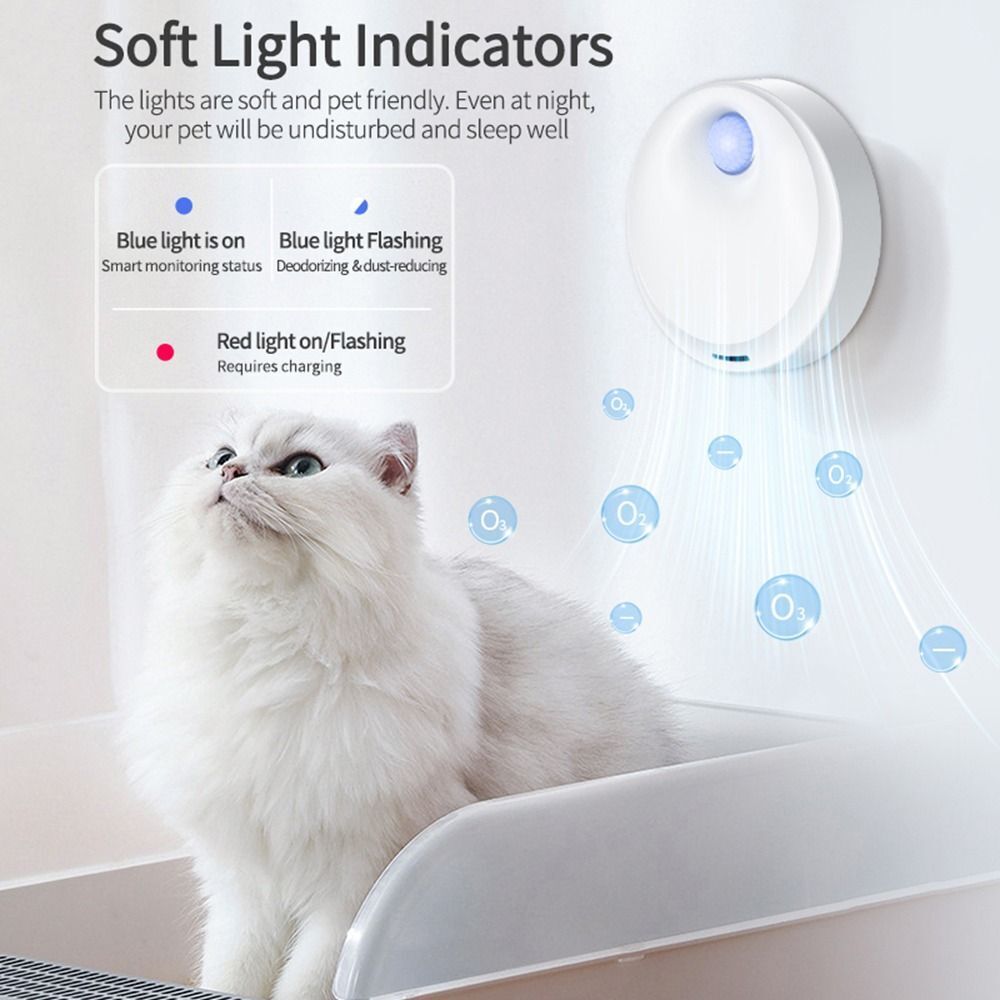 Pets Deodorization Rechargeable Deodorizer Air Cleaner Sizemart Cat Odor Purifier