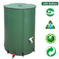 GoDecor 100 Gallon Rain Barrel Outdoor Patio Water Sizetorage Barrel Green