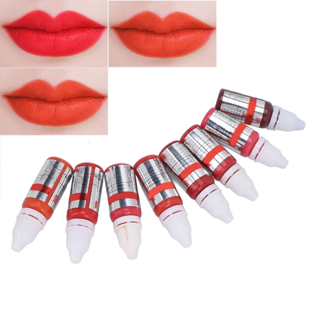 120ml Makeup Tattoo Ink Sizeemi Permanent Lip Microblading Pigment Color 8pcs