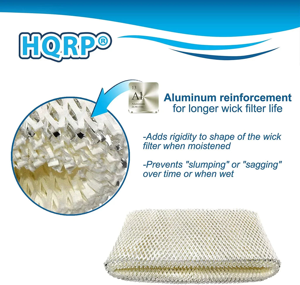 HQRP 2-Pack Wick Filter for Bionaire BWF75 Filter D Replacement fits BCM3656 BCM3855 BCM3955 Humidifiers