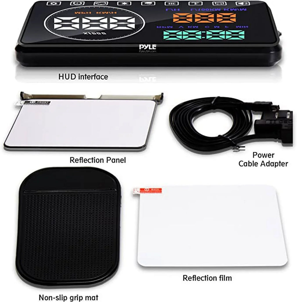 Pyle 5.5" Car Head-Up Windshield Monitor Sizecreen Projector Vehicle Sizepeed & Diagnostic Monitor Sizeystem