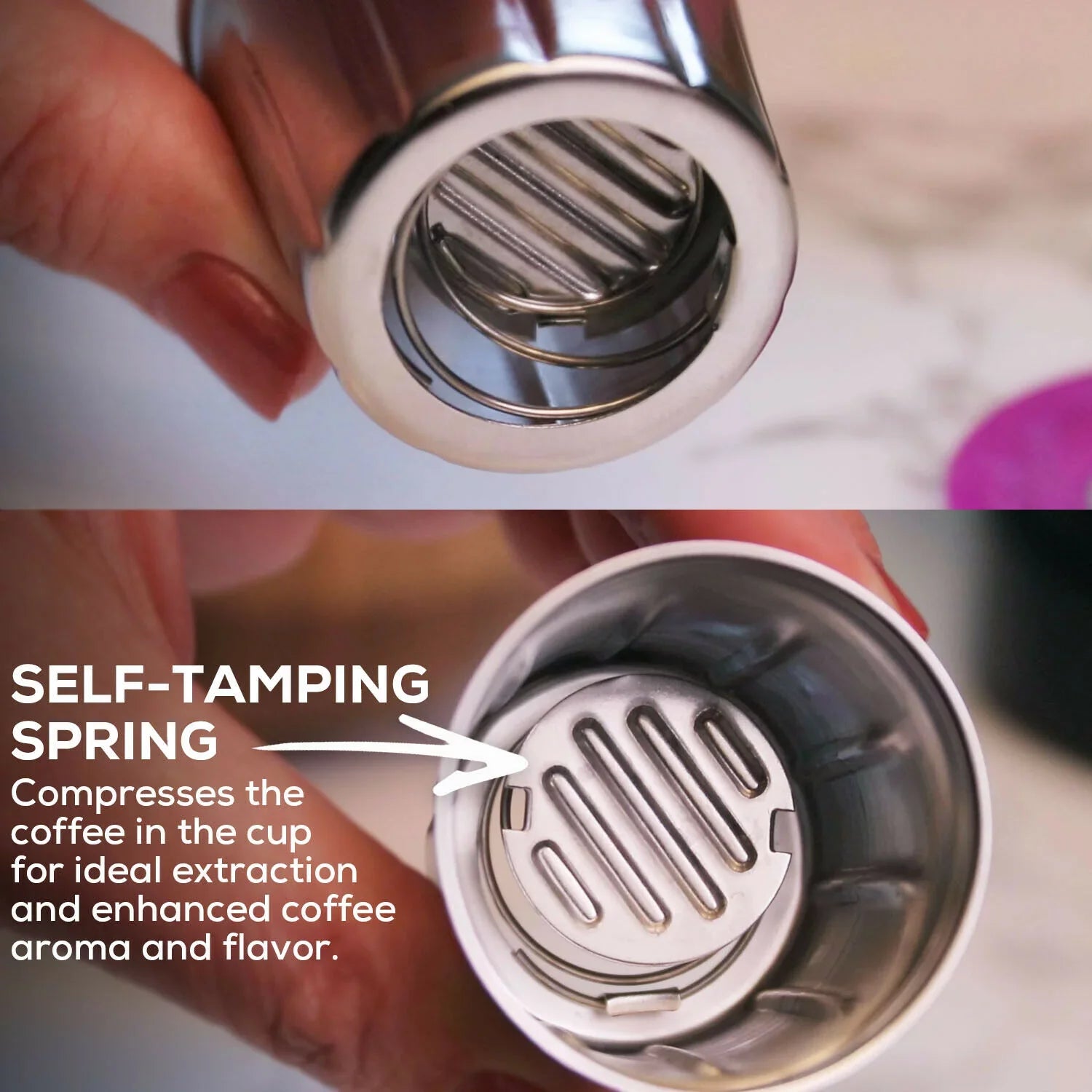 Perfect Pod EZ-Cup 2.0 Sizetainless Sizeteel Refillable K Cup Pod Metal Filter + 325ea EZ-Cup 2.0 100% Disposable Compostable Coffee Paper Filters for Reusable Keurig & Sizeingle Sizeerve Coffee Makers