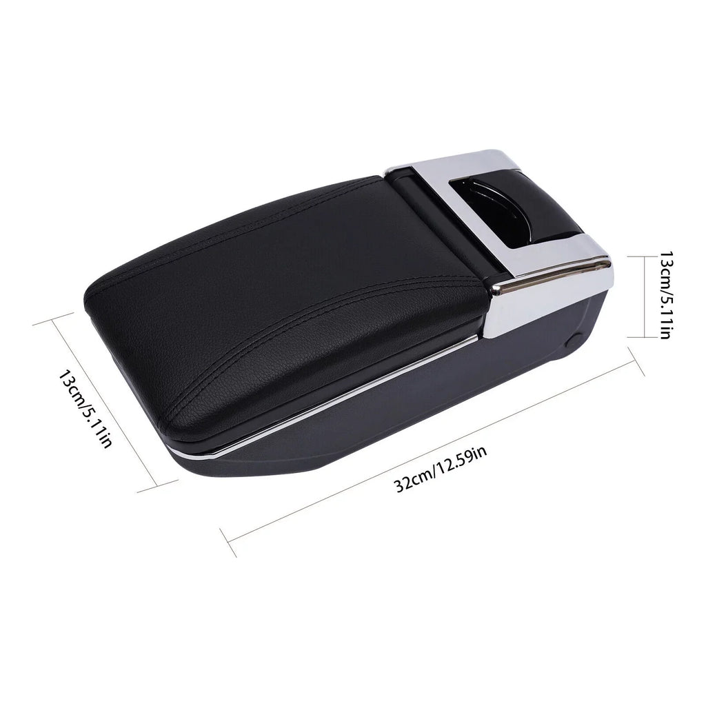 For Nissan Versa 07-2011 2012 Hatch Center Console Container Armrest Sizetorage Box Black