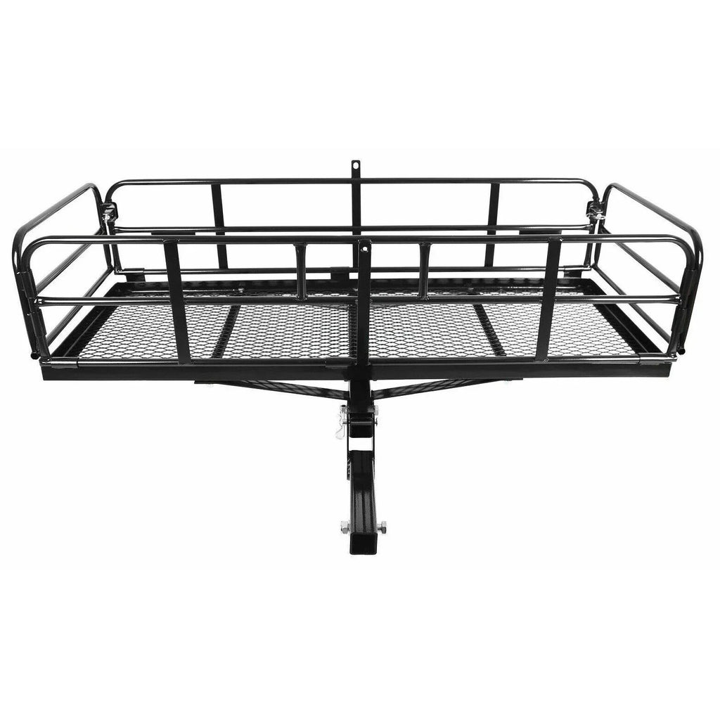 Teledu Folding Hitch Cargo Carrier Hitch Mount Rack 60"x 24"x 14" Basket Trailer