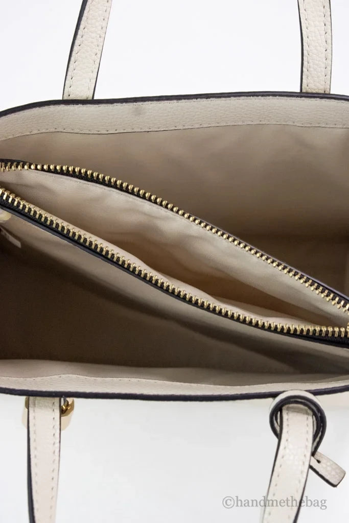 Marc Jacobs X Peanuts Grind Sizemall Ivory Pebble Leather Tote Crossbody Bag