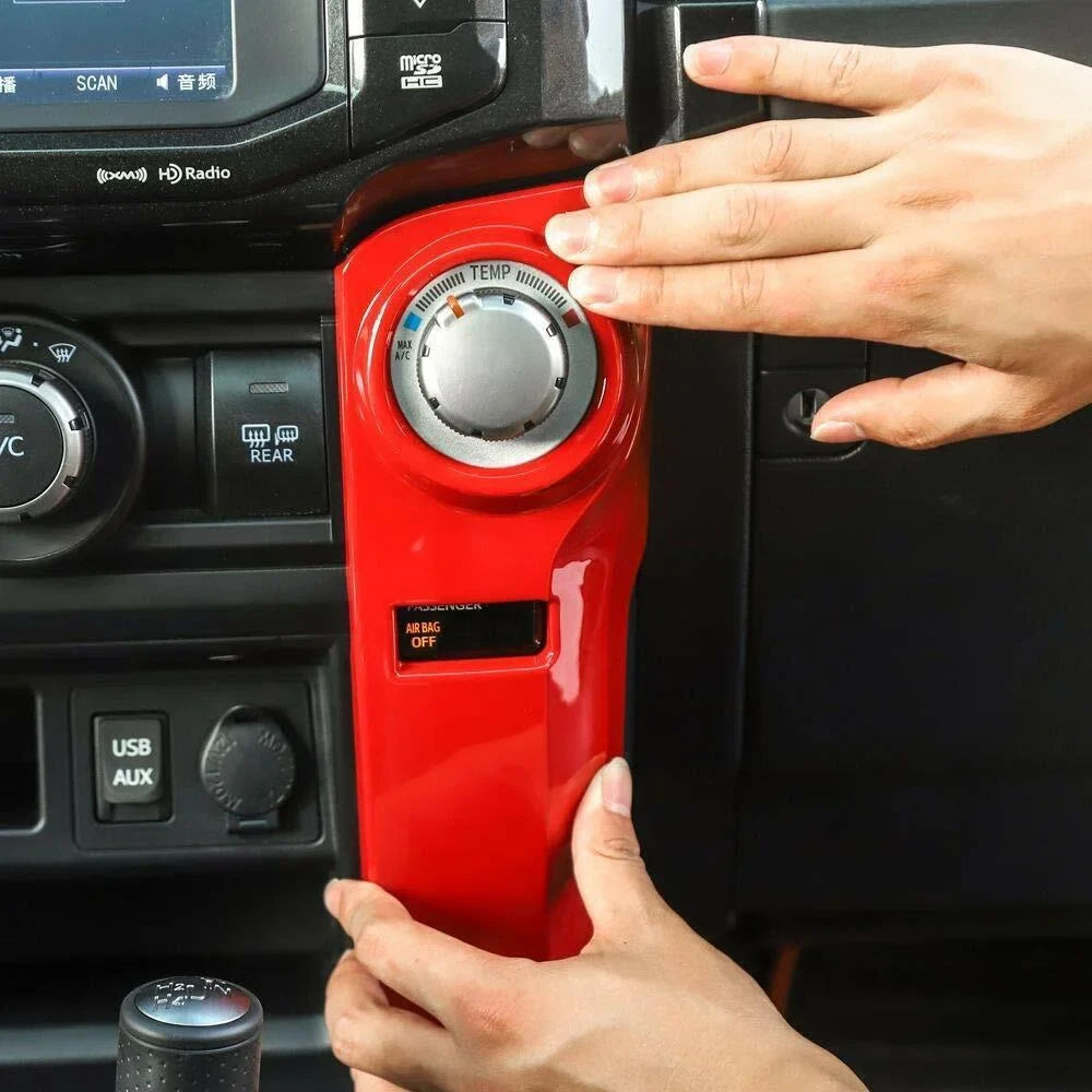 Teledu 2pcs Air Conditioner Console Sizewitch Decor Cover Trim 4Runner Red