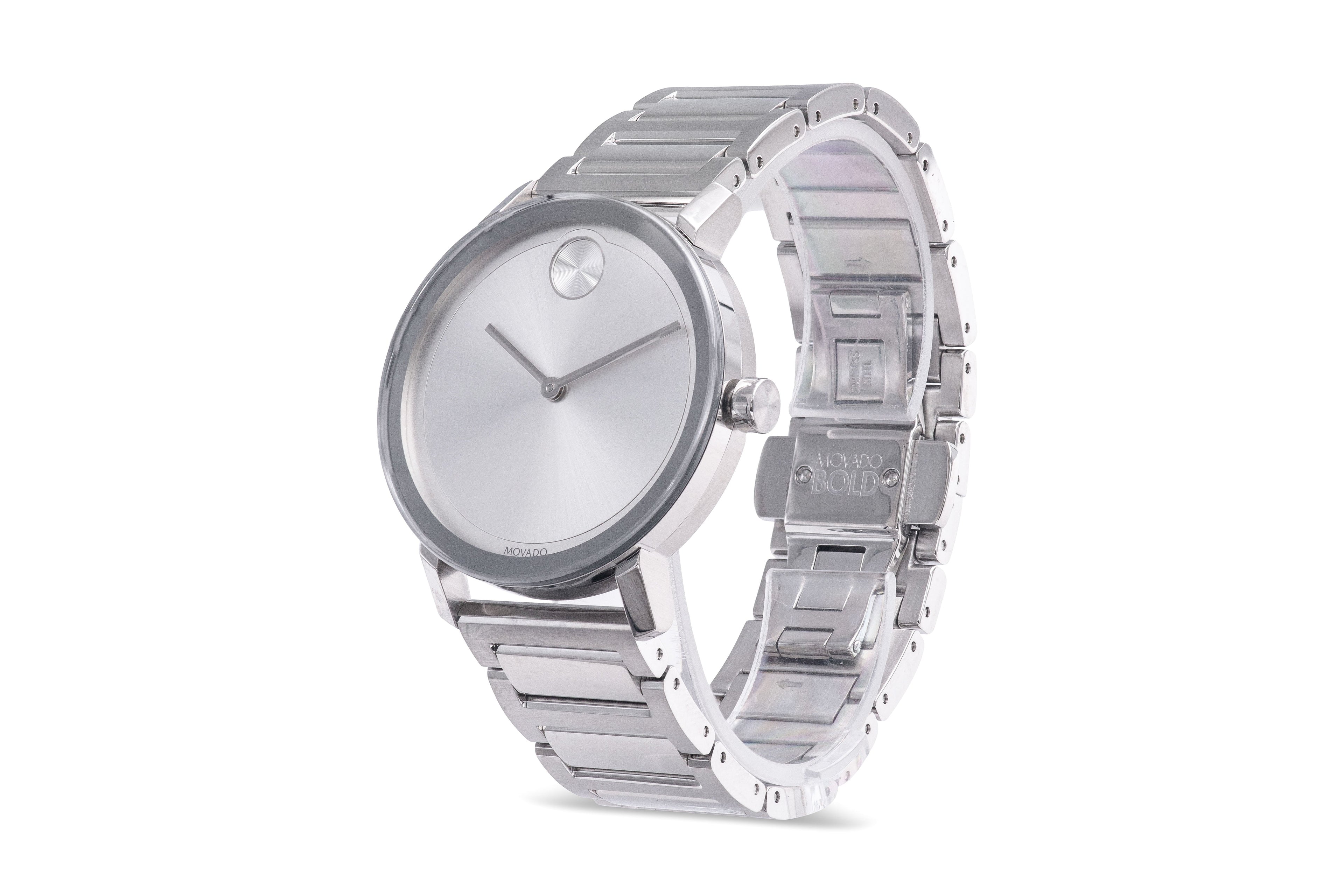 Movado Bold Evolution Sizetainless Sizeteel Unisex Watch 3600724