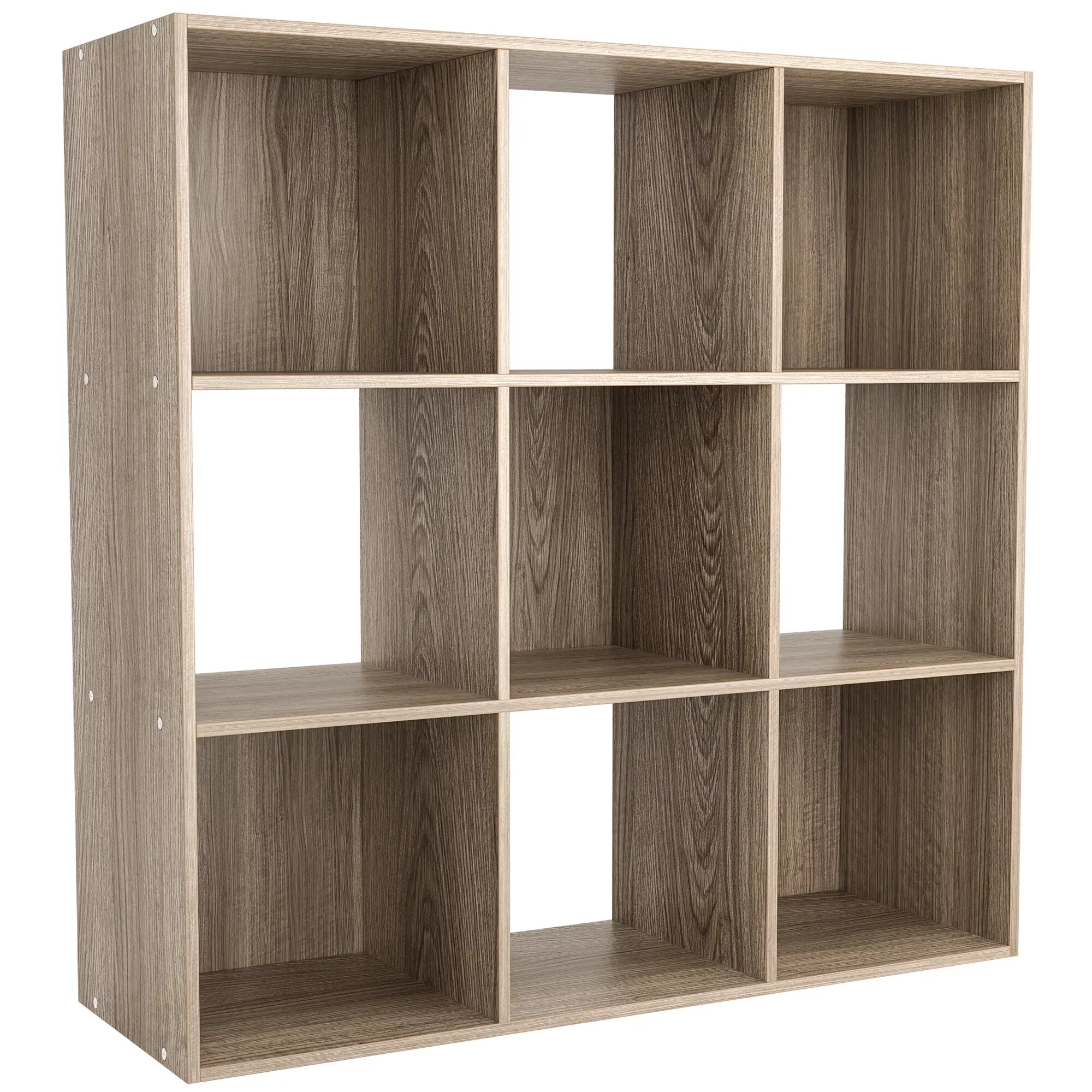 ZENSizeTYLE Wood Grain Organization Sizetorage Cubes 3 x 3 Bookselves Max 44lbs