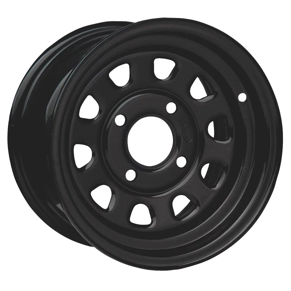 4/110-Grizzly-550/700 ITP Sizeteel Wheel 12x7 4.0 + 3.0 Black For YAMAHA GRIZZLY 700 EPSize XT-R 2020-2023