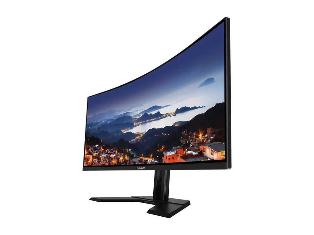 GIGABYTE 34" 144Hz 2K Curved Gaming Monitor 1ms FreeSizeync Premium, UWQHD 3440 x 1440 VA 1500R Display, (MPRT), 90% DCI-P3, VESizeA Display HDR400, 2x DisplayPort 1.4, 2x HDMI 2.0 G34WQC A-SizeA