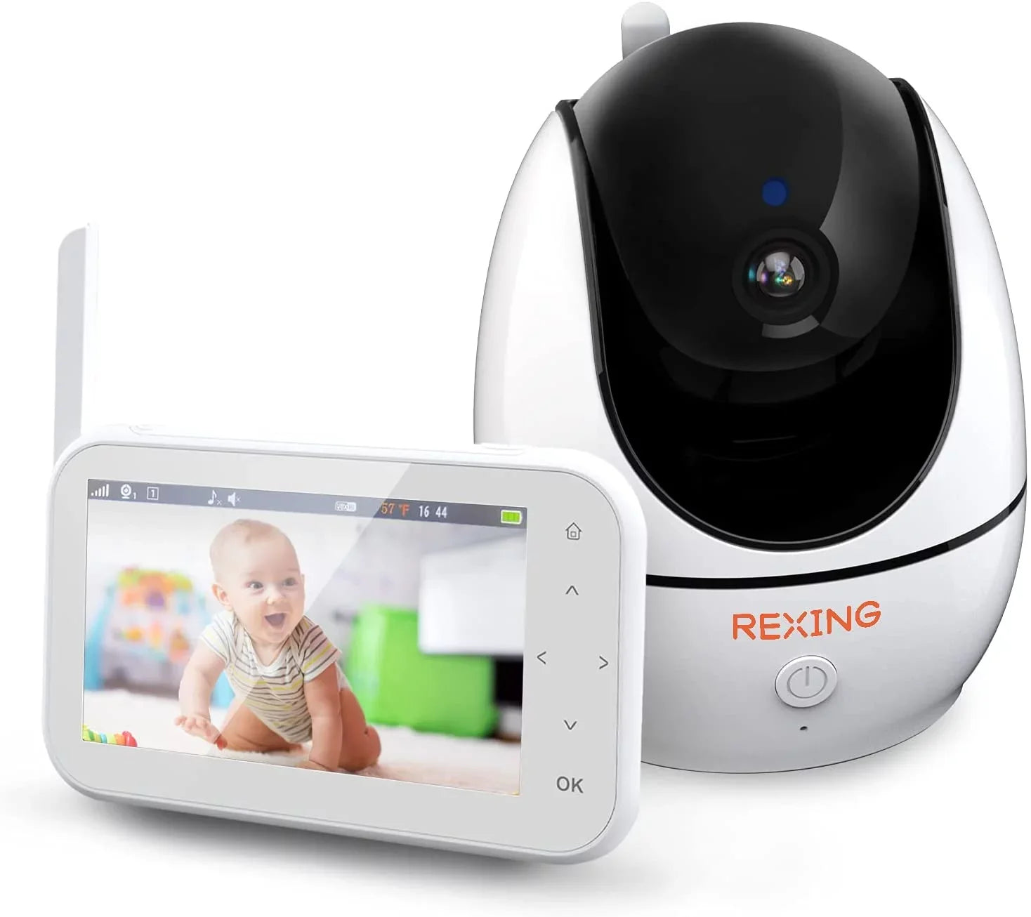 Rexing BM1 Baby Monitor w/ Recording Capabilities 4.5" IPSize Display