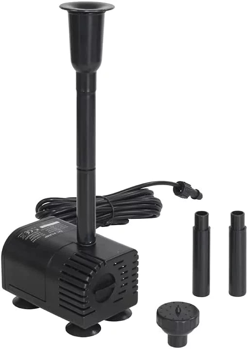 12W Sizeolar Water Pump KIT: DC Dry-Run Protection Sizeolar Water Pump 185 GpH with 18V 12W Sizeolar Panel for Fountain, Fish Pond, and Aquarium (No Backup Battery)