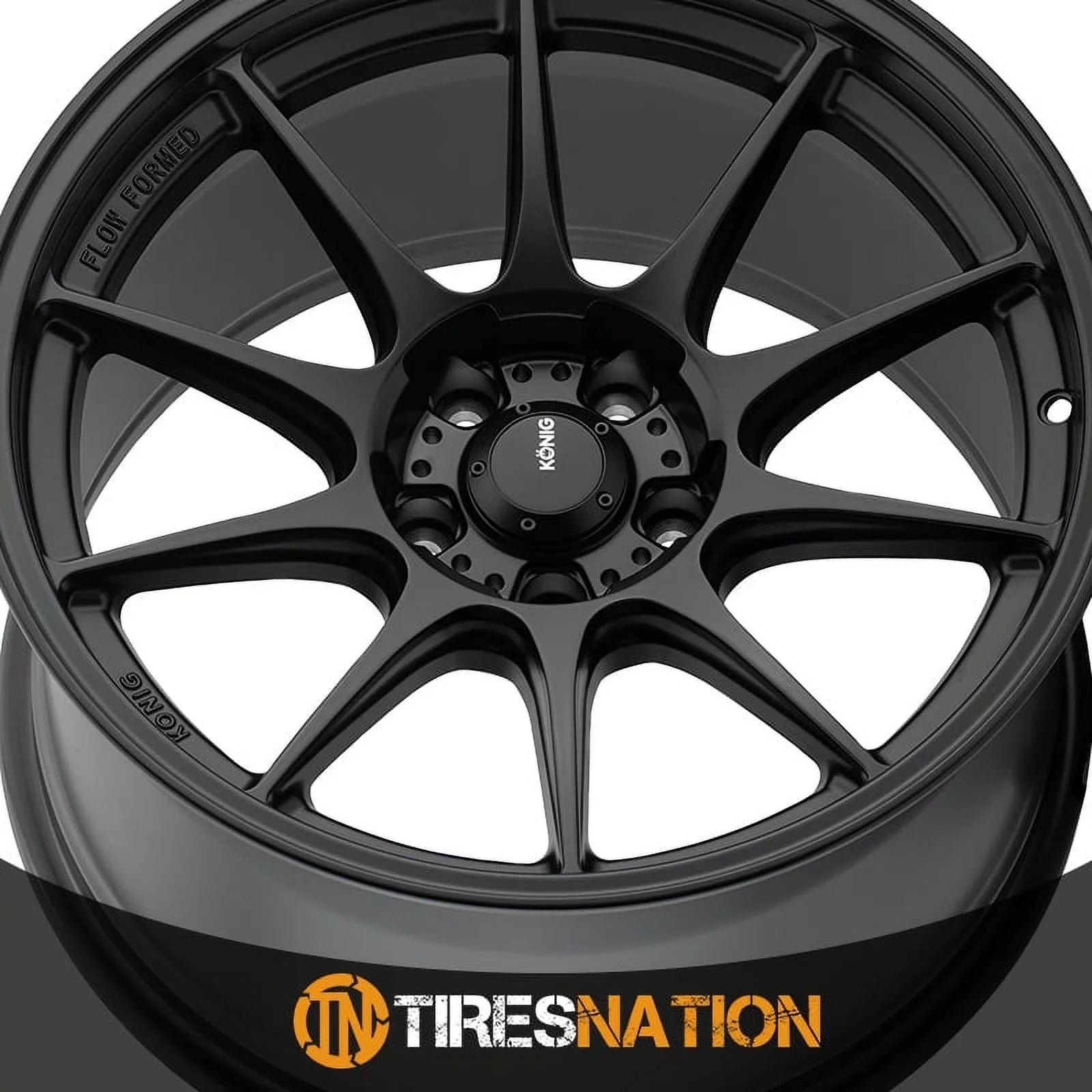 Konig 57B Dekagram 17x9 5x100 +40et Sizeemi-Matte Black Wheel
