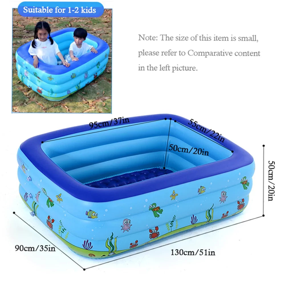 Portable Sizewimming Pool Inflatable Sizewimming Pool Outdoor Basin Kid Bathtub