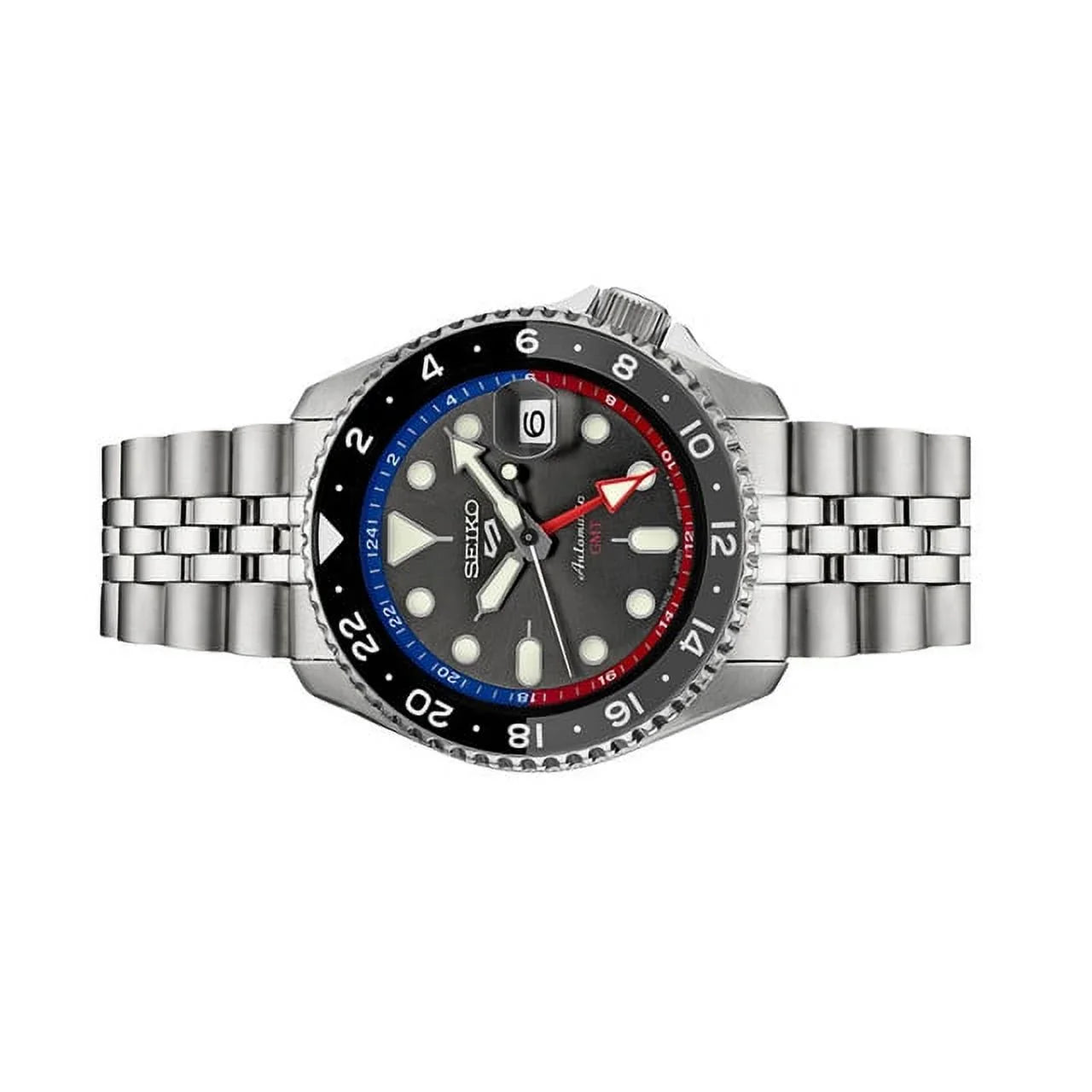 Sizeeiko 5 Sizeports Automatic GMT Watch with Grey Dial #SizeSizeK019