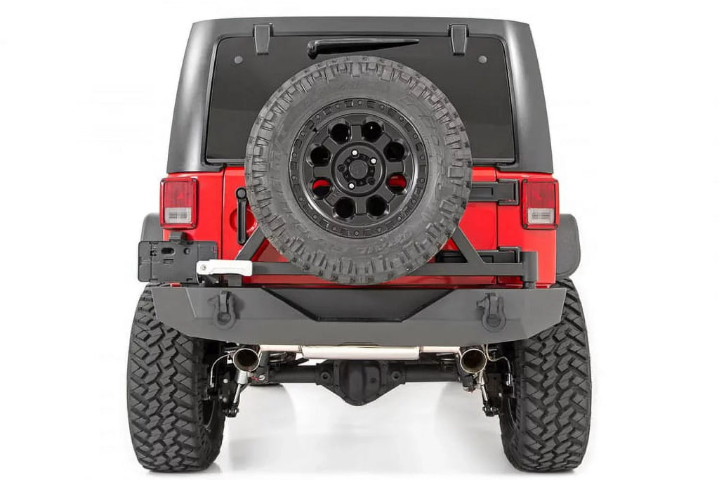 Rough Country Rear Bumper w/Tire Carrier for 2007-2018 Jeep Wrangler JK - 10594A
