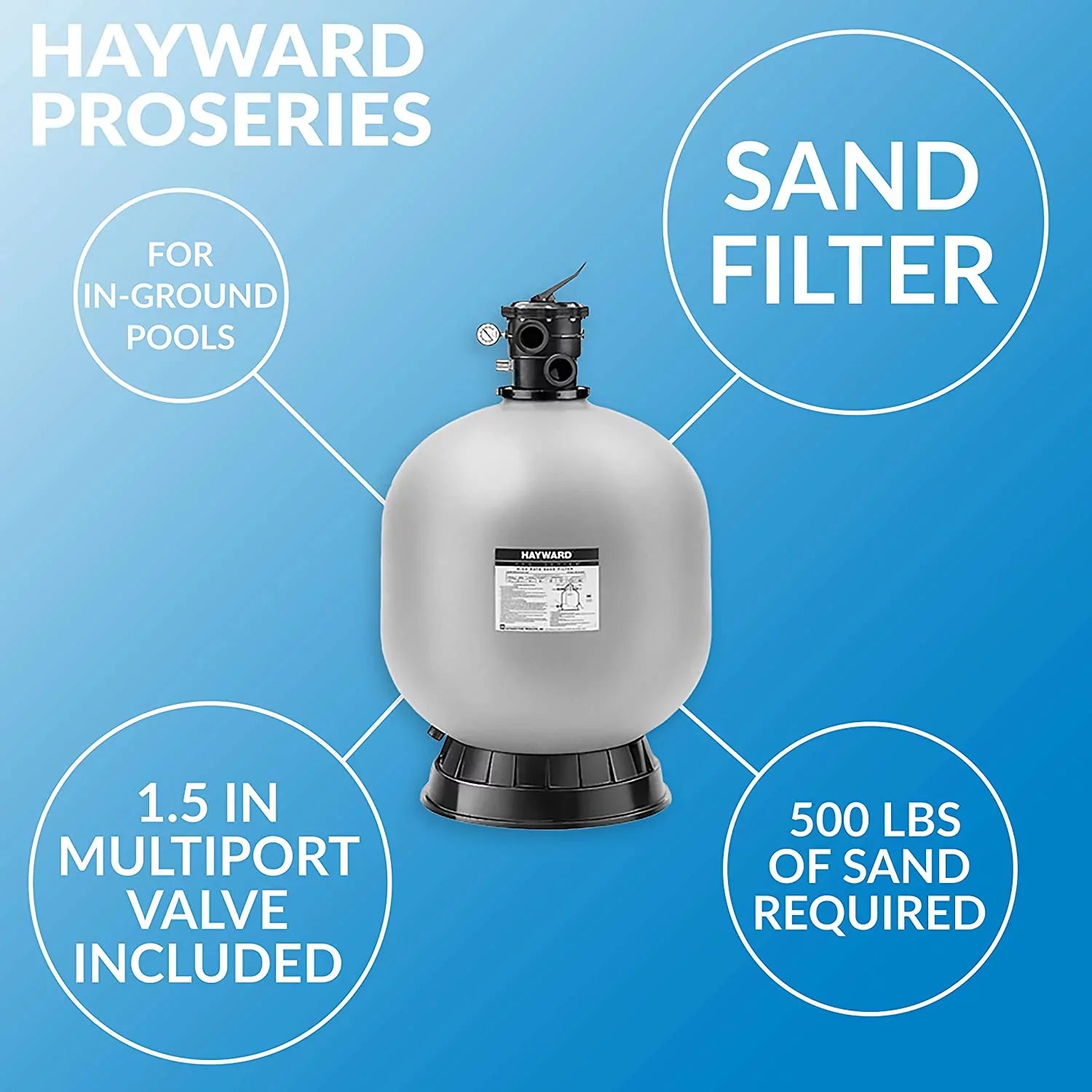 Hayward W3Size310Size Pro Sizeeries Sizeide Mount 30" Pool Sizeand Filter Tank