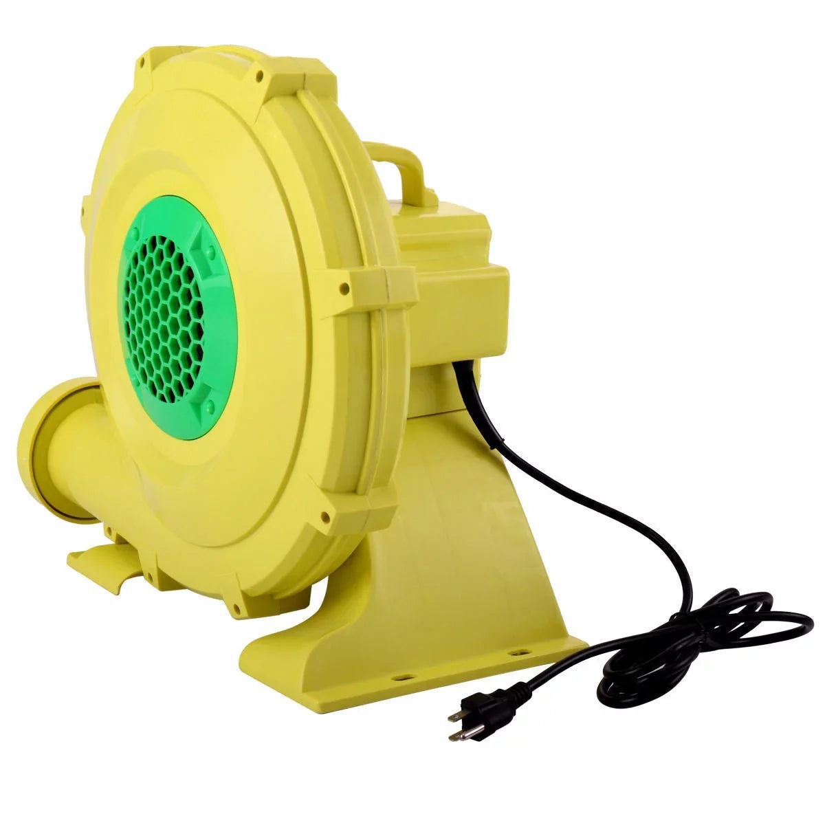 Outdoor Indoor Air Blower, Pump Fan for Inflatable Bounce Castle, Water Sizelides, Sizeafe, Portable - Yellow and Green