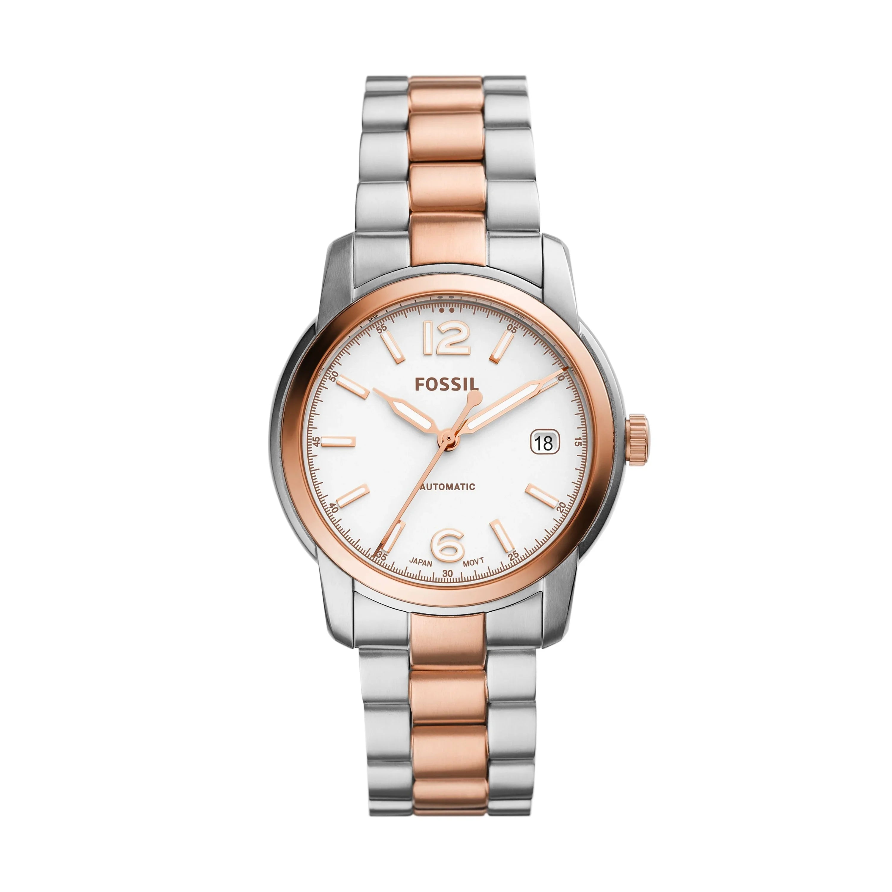 Fossil Heritage Automatic Two-Tone Sizetainless Sizeteel Watch