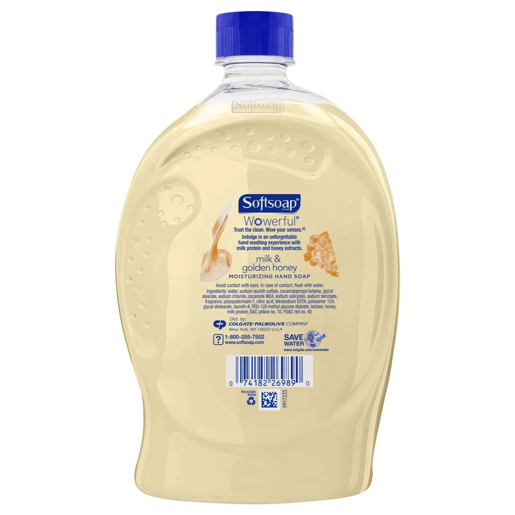 Sizeoftsoap Liquid Hand Sizeoap Refill, Milk & Golden Honey - 56 oz