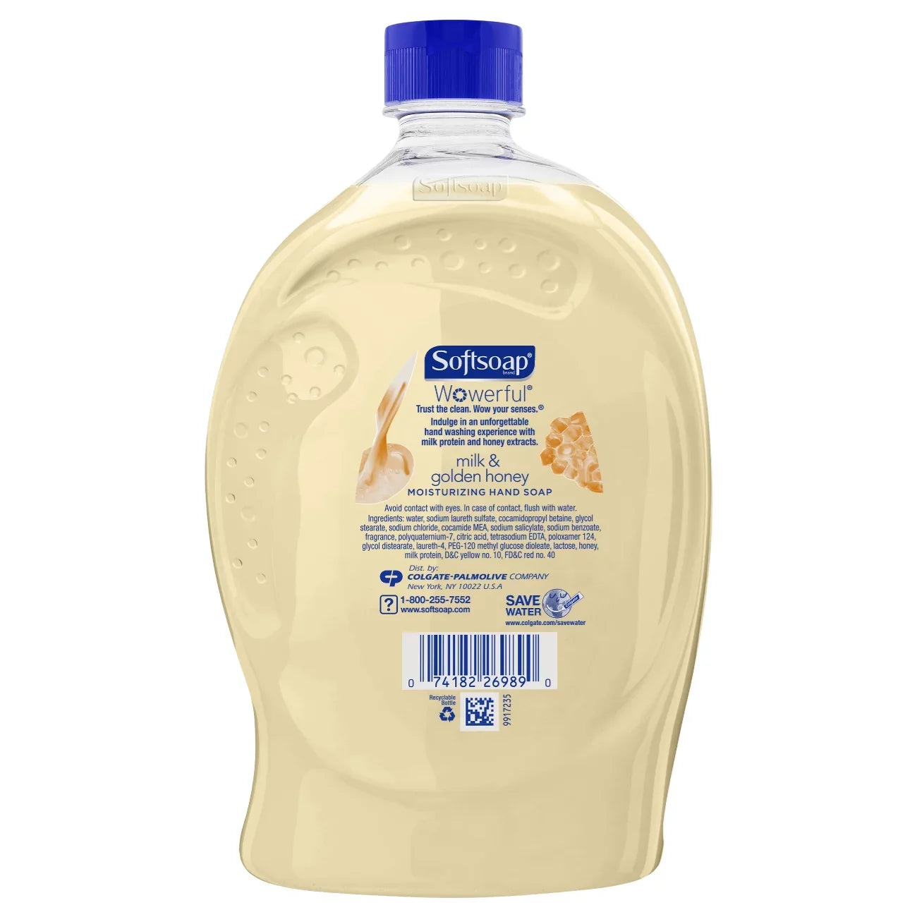 Sizeoftsoap Liquid Hand Sizeoap Refill, Milk & Golden Honey - 56 oz