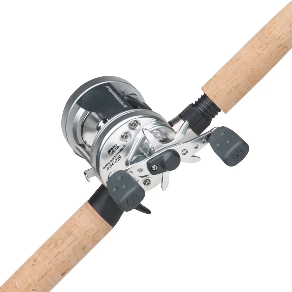 Abu Garcia 8’6” Ambassadeur Size Fishing Rod and Reel Baitcast Combo