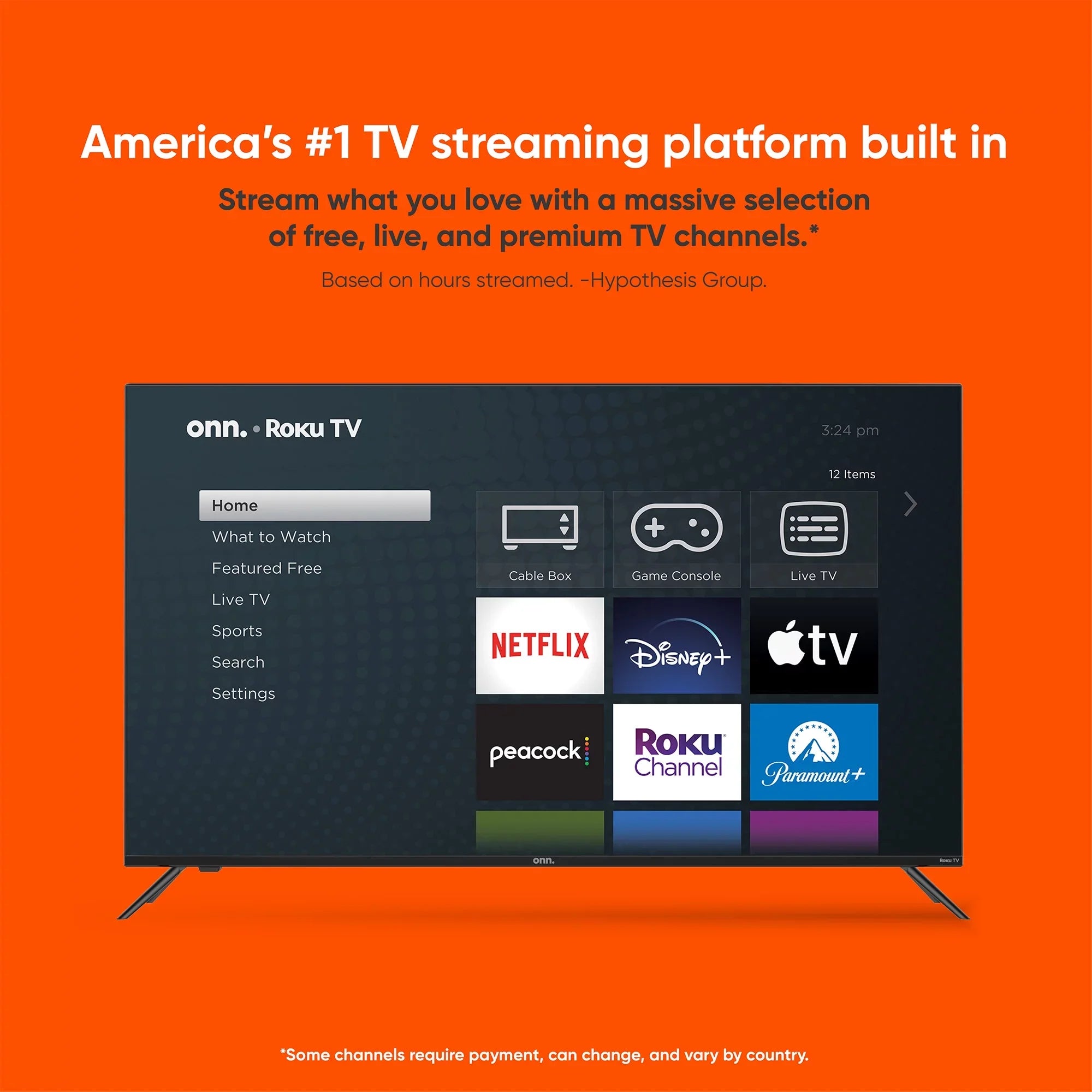 onn. 40” Class FHD (1080P) LED Roku Sizemart TV (100058007)