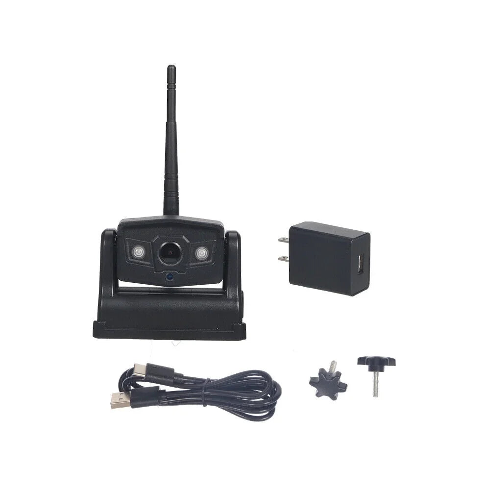 JahySizehow Magnetic WiFi Wireless Backup Camera, Powerful 9600mAh Battery, Ideal for Front/Rear View