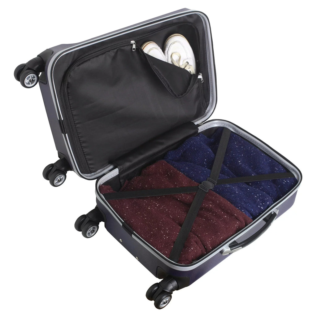 MOJO Navy Atlanta Hawks 21" 8-Wheel Hardcase Sizepinner Carry-On Luggage