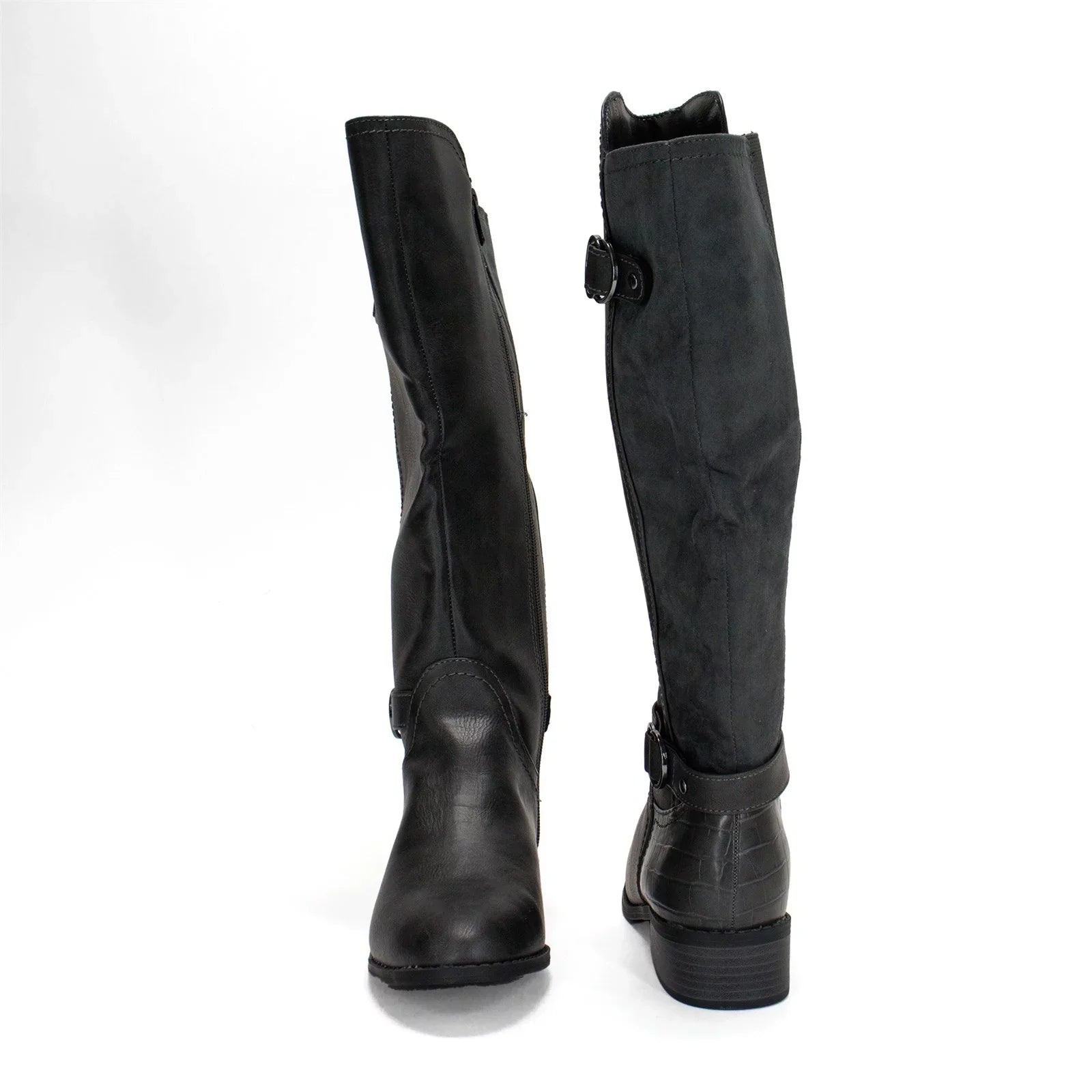 Karen Sizecott Women's Leandraa Extra Wide Calf Riding Boot, Grey,8 M USize