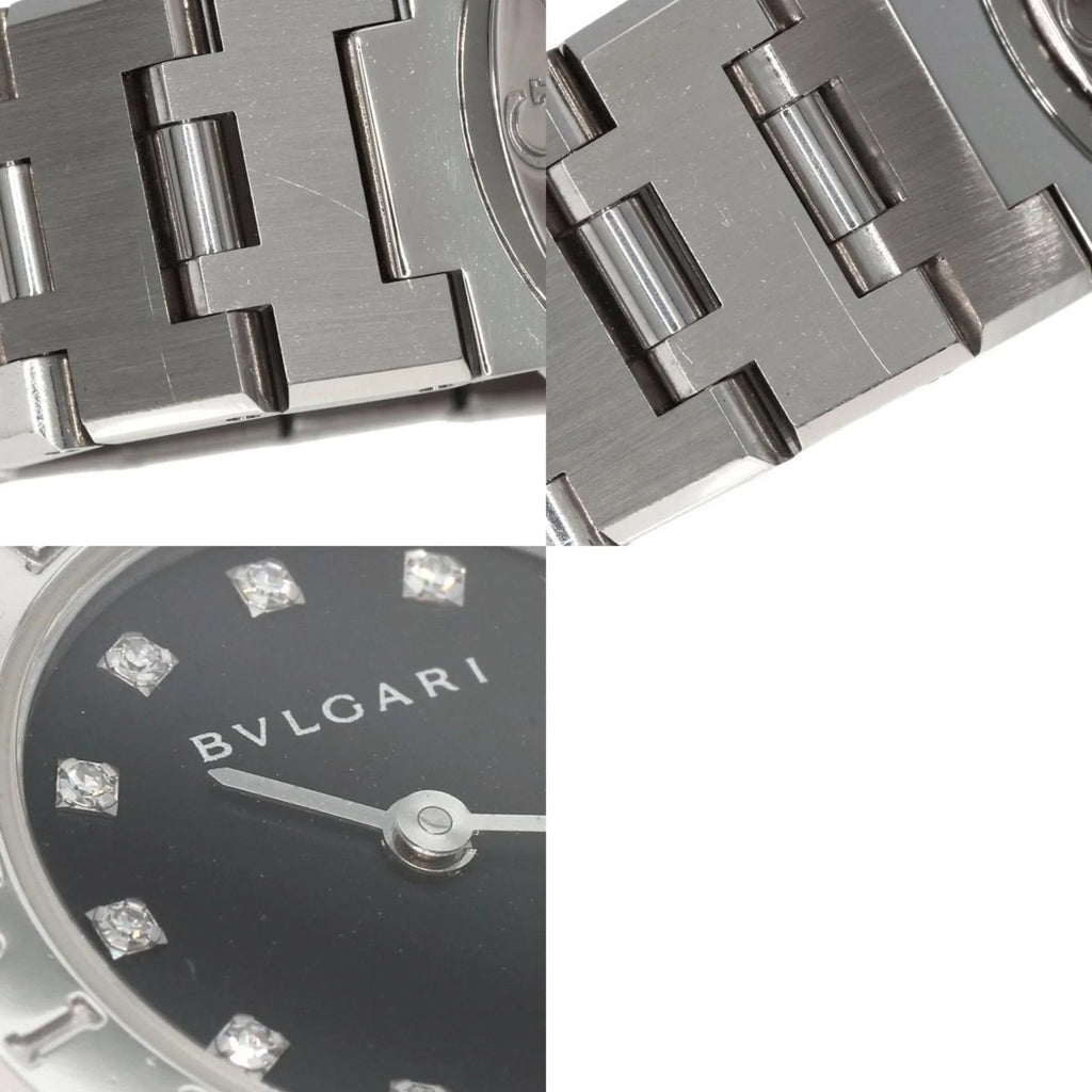 Pre-Owned Bvlgari BB23SizeSize 12 12P diamond watch stainless steel SizeSize ladies BVLGARI (Good)