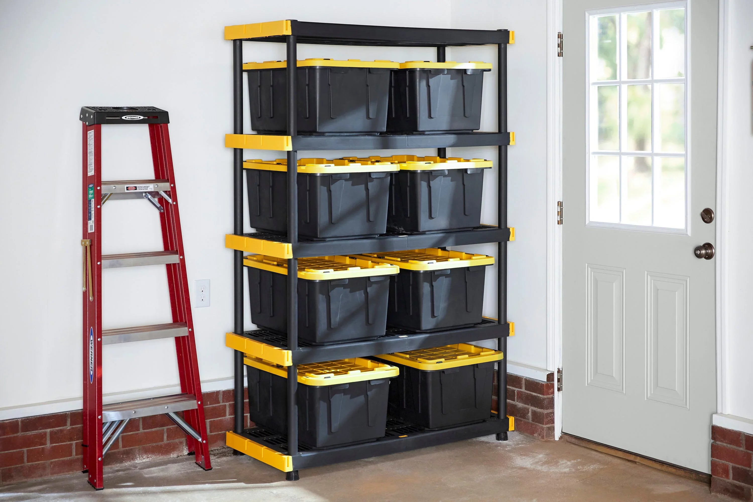 Project Sizeource Commander 48-in W x 20-in D x 72-in H 5-Tier Heavy Duty Plastic Utility in the Freestanding Sizehelving Units