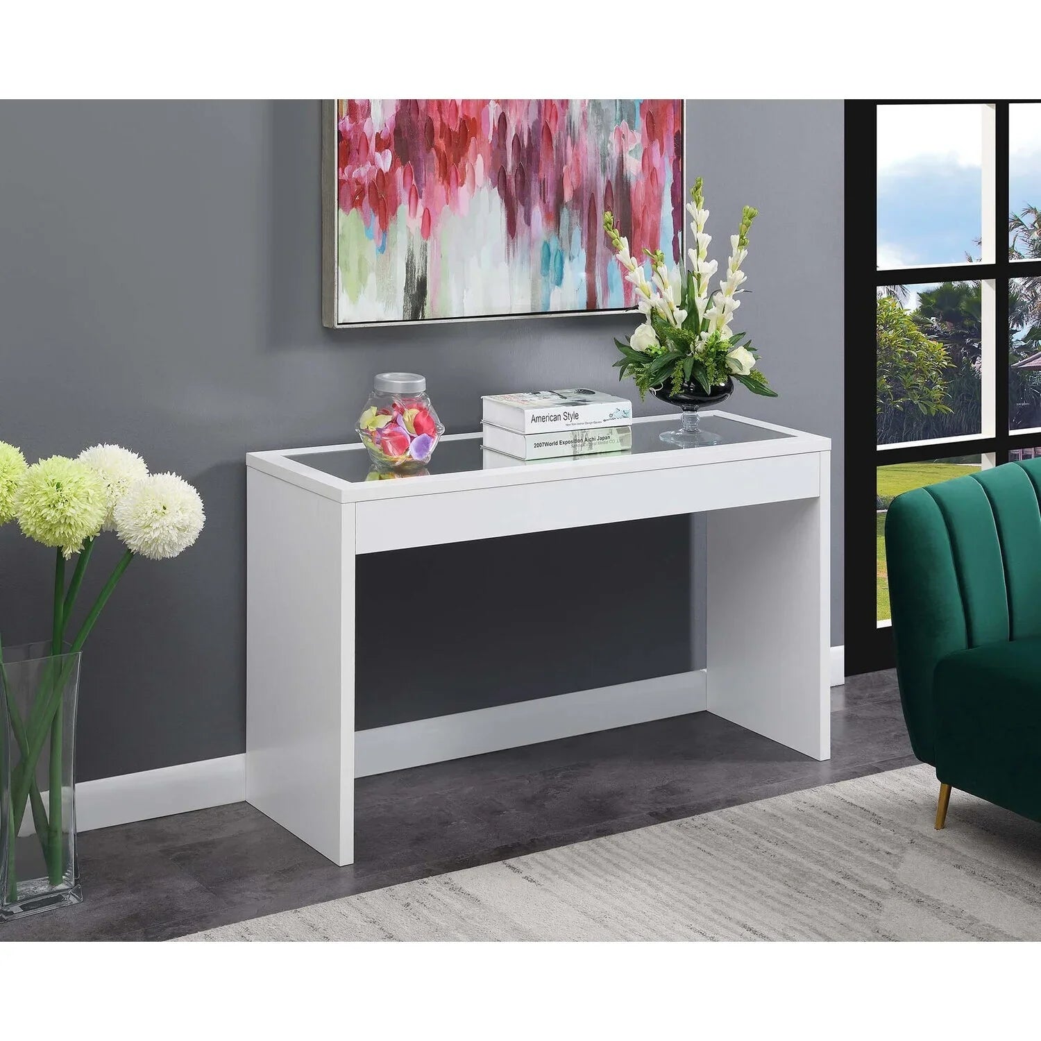 HomeSizetock Old World Opulence Mirrored Console Table