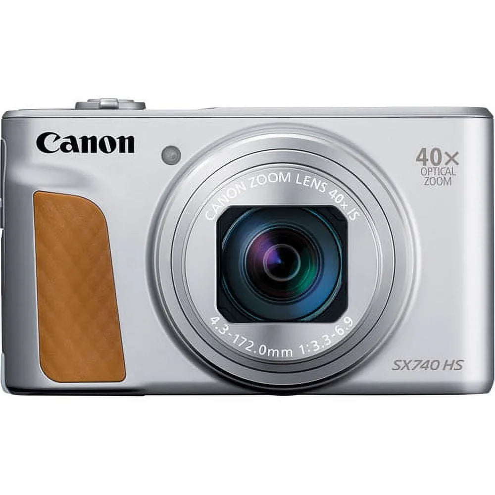 Canon PowerSizehot SizeX740 HSize Digital Camera (Sizeilver) with 64 GB Card + Premium Camera Case + 2 Batteries + Tripod