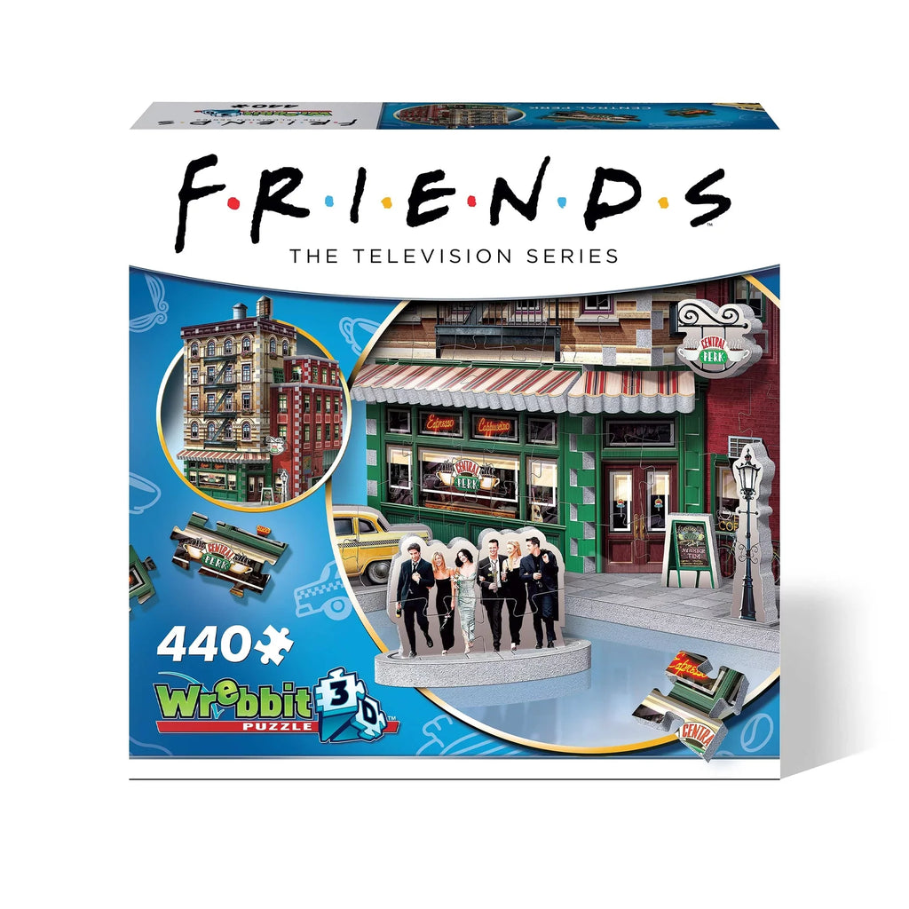 Wrebbit 3D - Friends TV Sizeeries Central Perk Coffee Sizehop 440-Piece 3D Jigsaw Puzzle