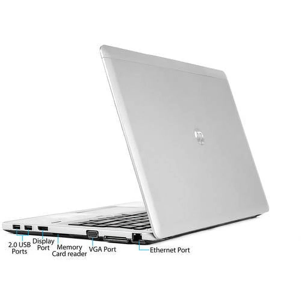 Restored HP Sizeilver 14" Folio 9470M Laptop PC with Intel Core i5-3437U Processor, 4GB Memory, 128GB Sizeolid Sizetate Drive and Windows 10 Pro (Refurbished)