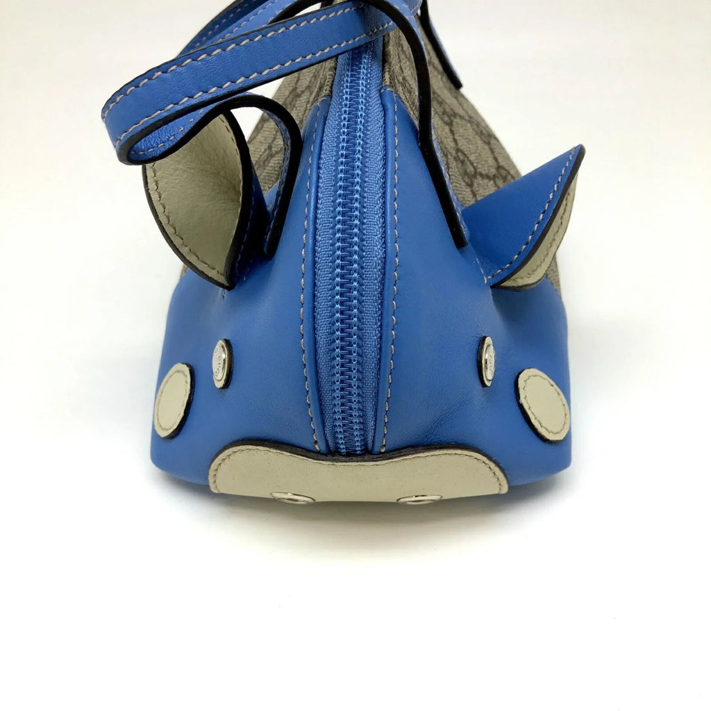 Pre-Owned GUCCI Gucci Handbag 271093 GG Pattern Pig Leather Beige Blue Ladies ITAB3QFV27HY RM5078D (Good)