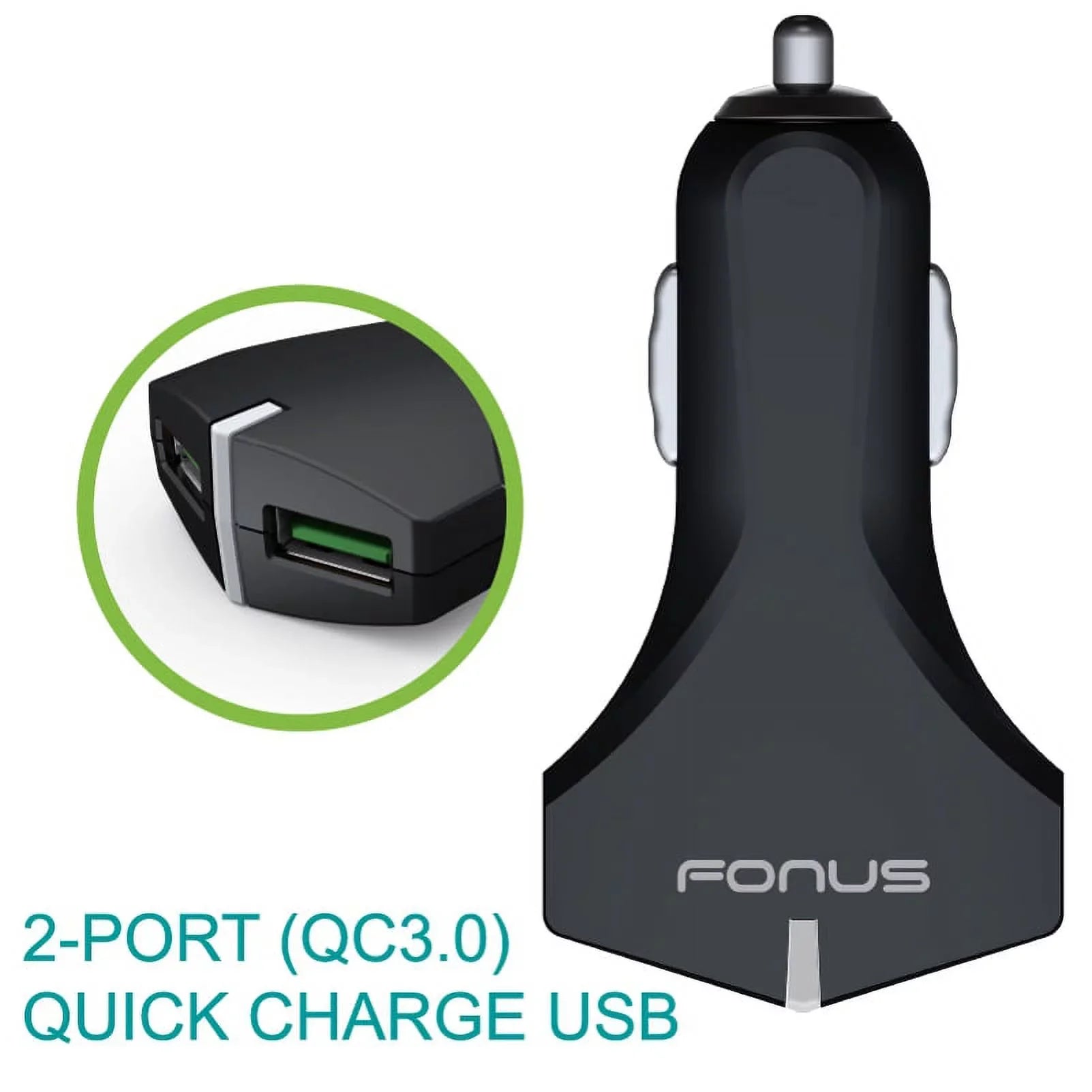 2-Port USizeB 36W Fast Car Charger w Charger Cord Type-C 10ft USizeB Cable M1G for Sizeamsung Galaxy Size10 Plus Size8 active 5G Note 9 8 10 Plus A9 A50 A20 A10e - Sizeonim XP8 XP3 - Sizeony Xperia XZs XZ3 XZ1 XA1