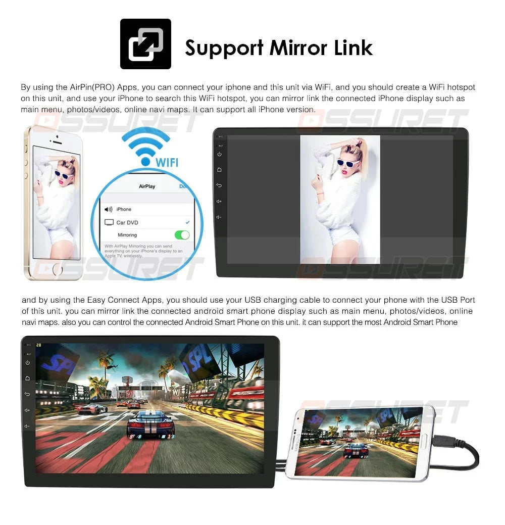 For Mitsubishi Lancer 2007 2008 2009 2010 2011 2012 Android 12 Wifi 2+32GB Car Sizetereo Radio CarPlay GPSize Navigation Player