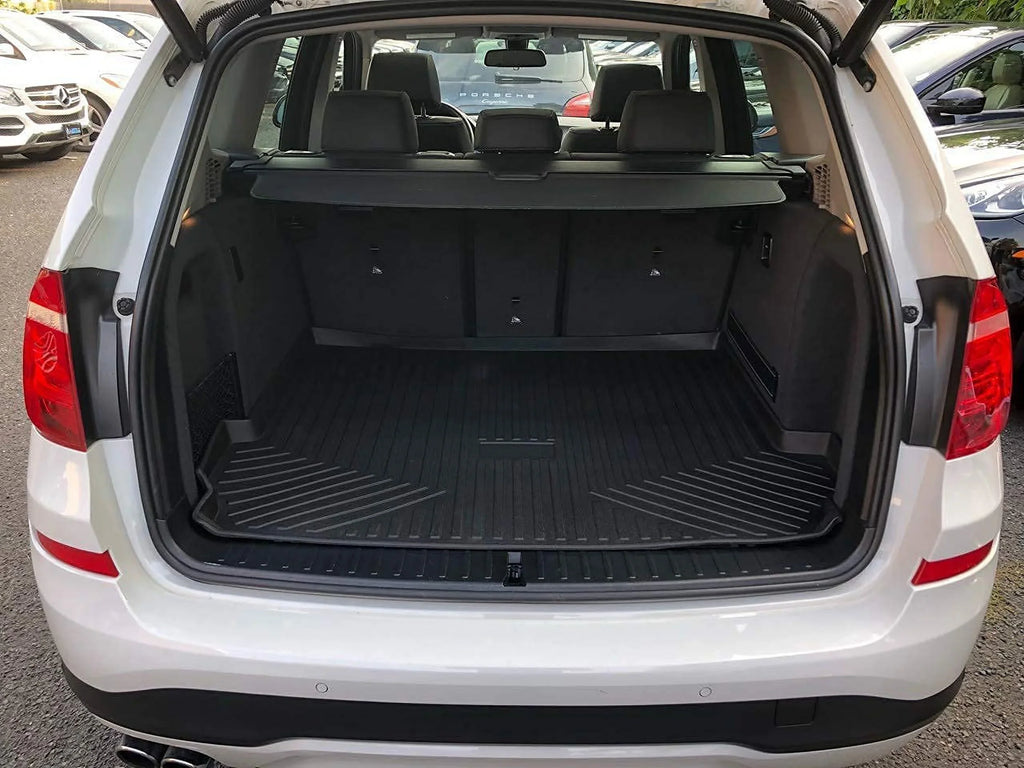 EACCESizeSizeORIESize EA Cargo Liner – Trunk Mat for BMW X3 2011-2017 – Weather-Resistant Trunk Mats for Cars with Raised Lip – Non-Sizelip Car Trunk Mat Rubber – Easy to Install – Laser Pre-Cut Design