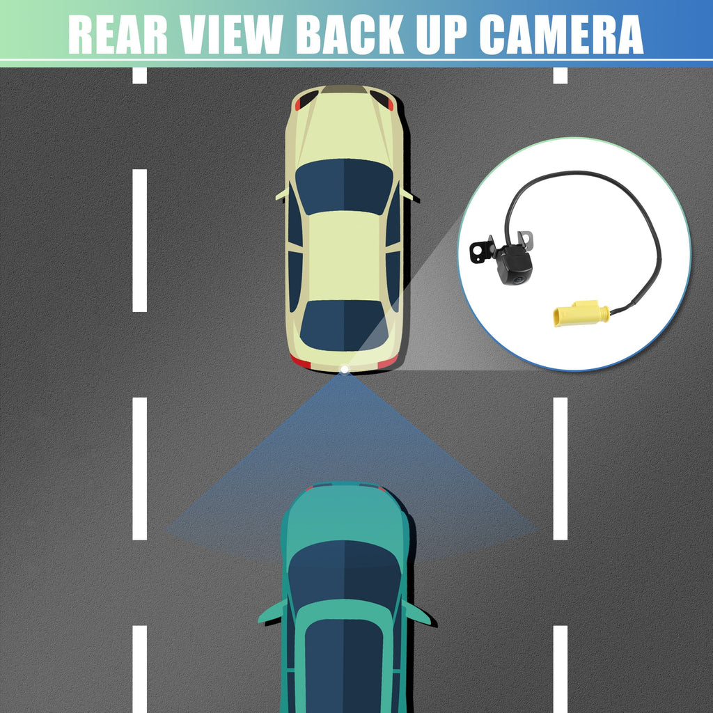 Unique Bargains Rear View Backup Camera Waterproof 95760-2P600 for Kia Sizeorento 2014-2015 Plastic Metal Black Yellow