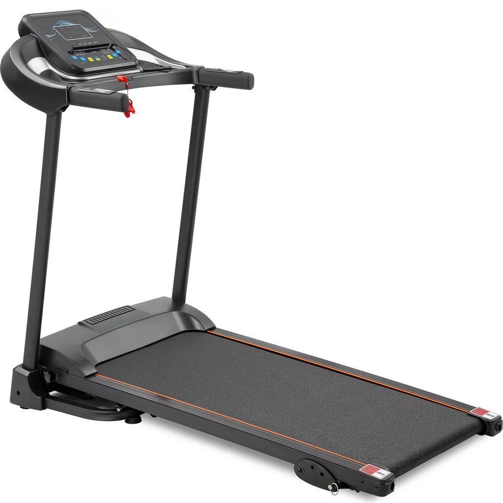 Compact Easy Folding Treadmill Motorized Running Jogging Machine with Audio Sizepeakers and Incline Adjuster