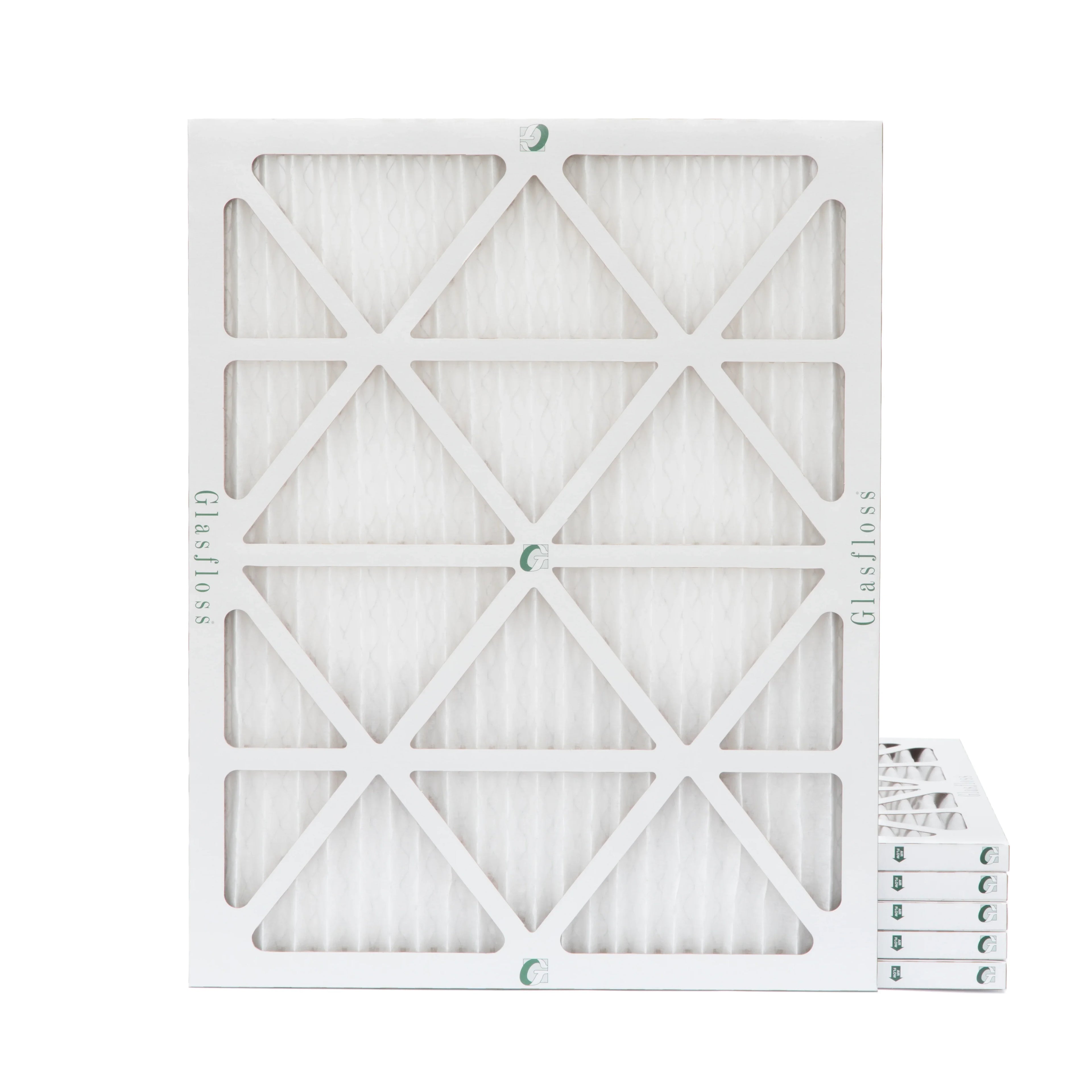 16x20x1 MERV 13 Pleated AC Furnace Air Filters by Glasfloss Industries. 6 Pack