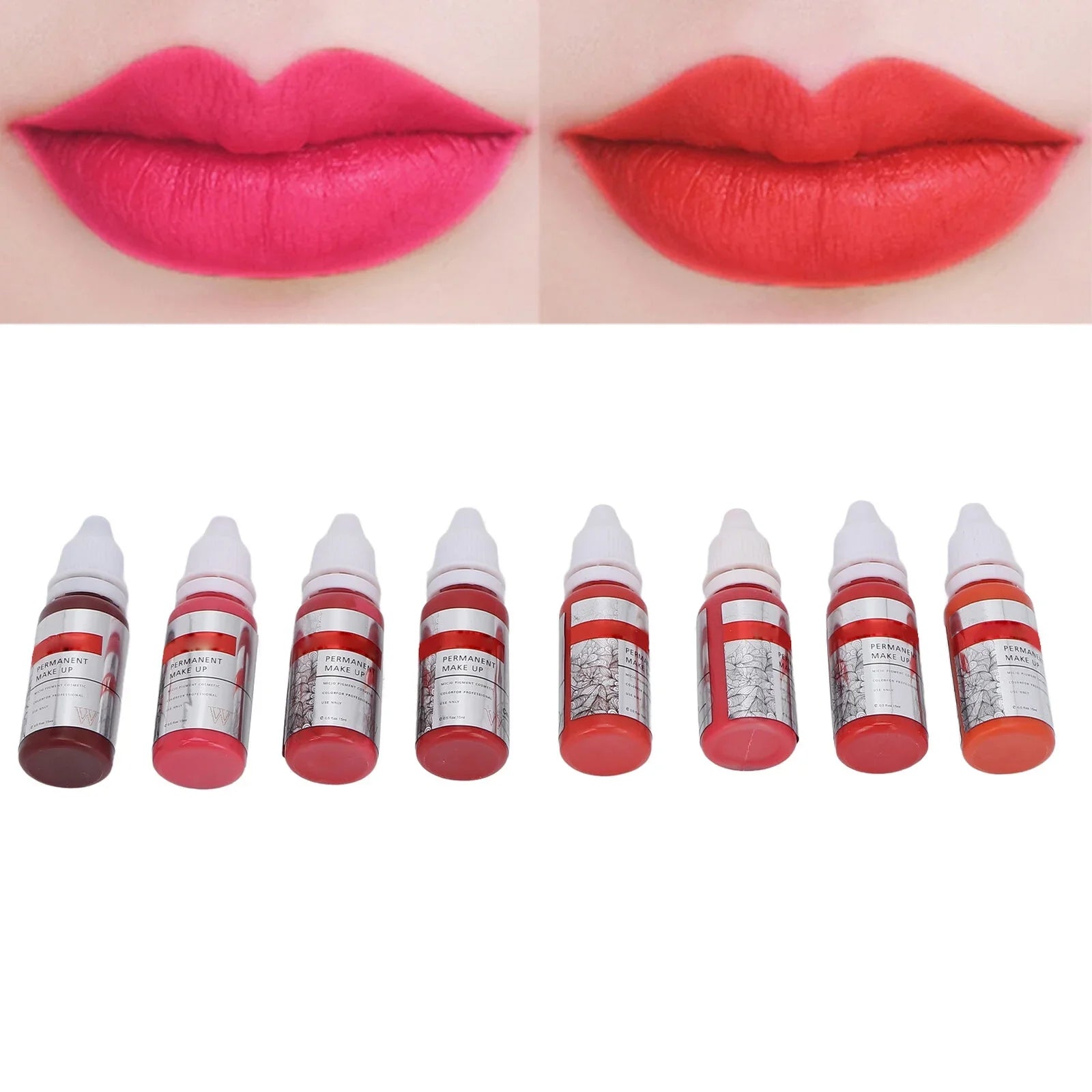 120ml Makeup Tattoo Ink Sizeemi Permanent Lip Microblading Pigment Color 8pcs