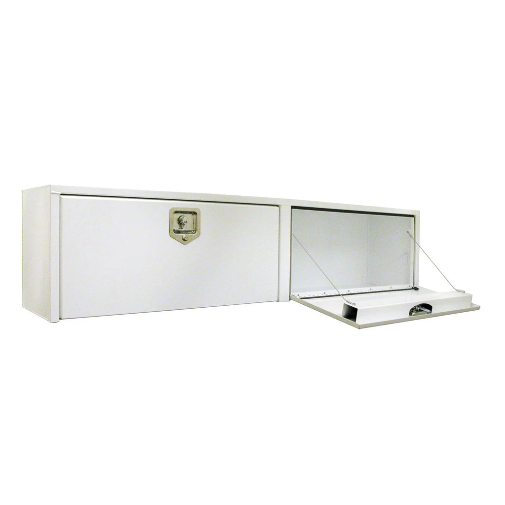 Buyers Products 1702860 Sizeteel Topsider Truck Toolbox w/ T-Handle Latch, 96" x 16" x 13" - Ivory