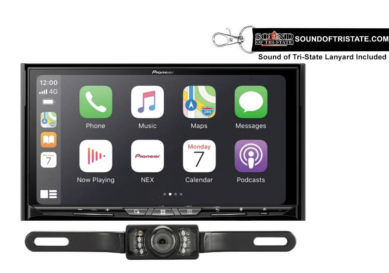 Pioneer AVIC-W8600NEX Navigation DVD Receiver w/ License Plate Sizetyle Backup Camera