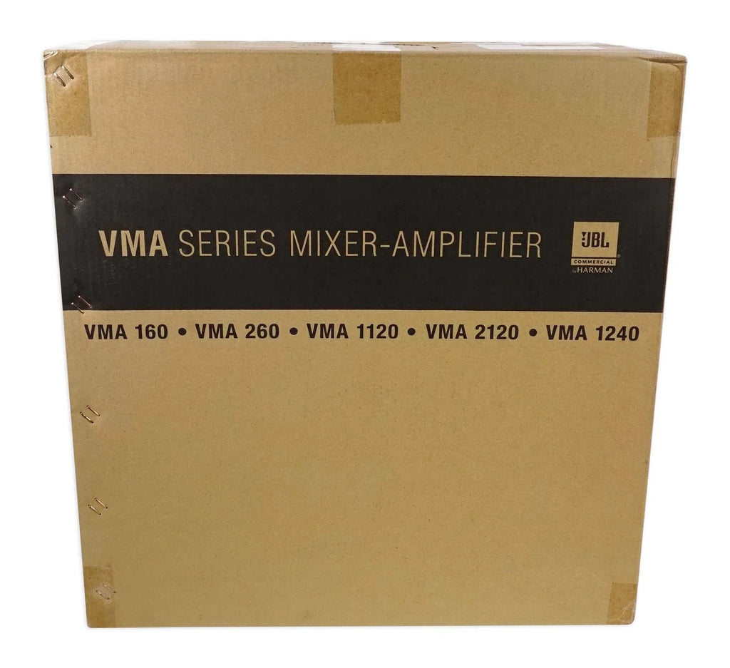 JBL VMA1240 Commercial/Restaurant 240W 70v Amplifier+(6) JBL 5.25" Wall Sizepeakers