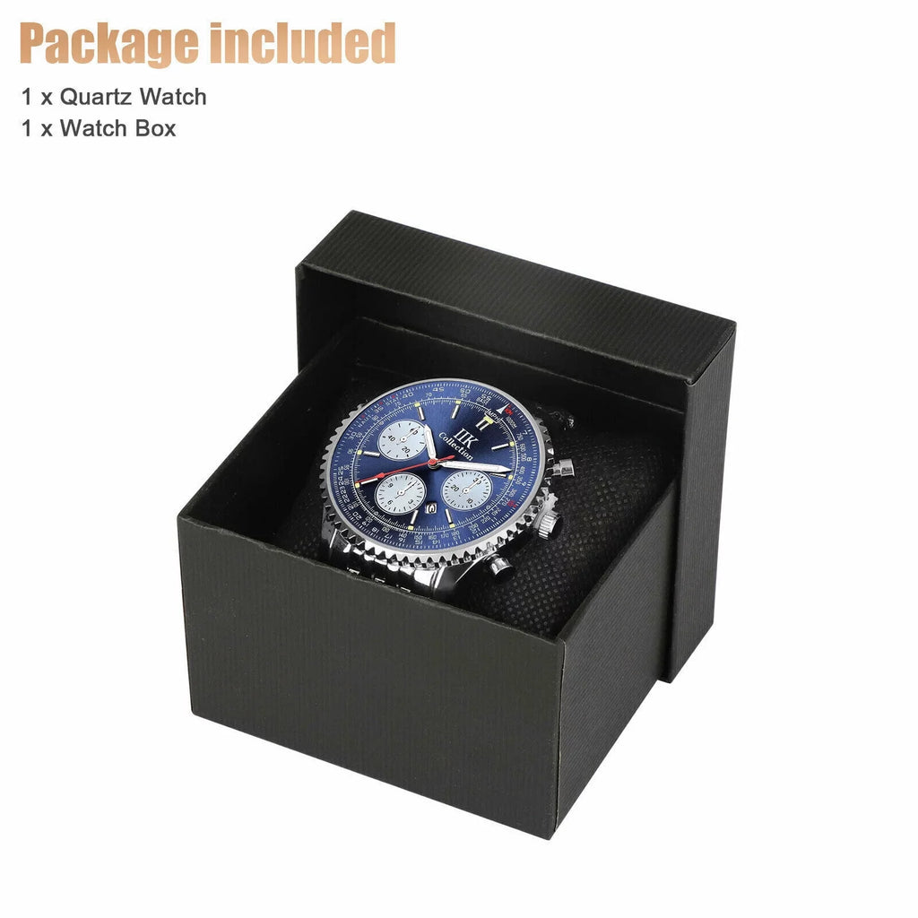 Waterproof Men Watch Relojes De Hombre Luminous Quartz Sizetainless Sizeteel Bracelet