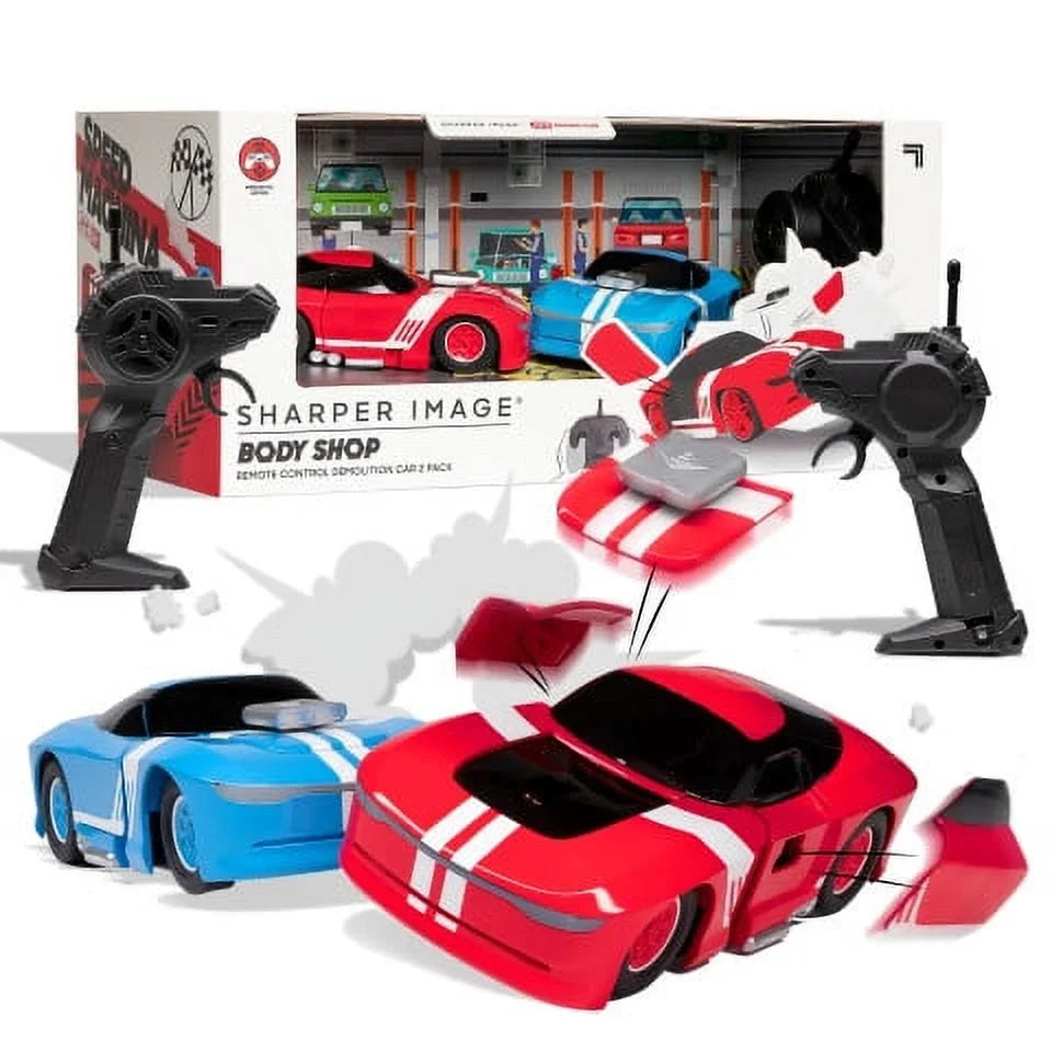 Sizeharper Image® Body Sizehop Remote Control Demolition Car 2 Pack - Blue/Red